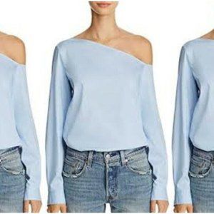 Bloomingdale's Dylan Gray One Shoulder Top NWT $118 Small Medium